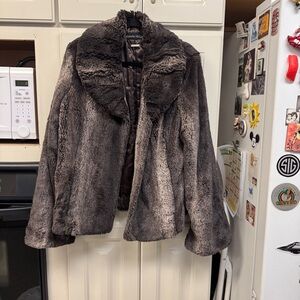 Brown Faux Fur Coat